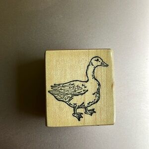 Duck rubber stamp
